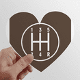 thumbnail image 1 of Parts Car Traffic Reverse Heart Vinyl Sticker Bicycle Bottle Decal, 1 of 3