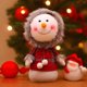 thumbnail image 4 of XWSHYW Decoraciones para El Hogar Figura de Muñeco de Nieve de Familia de Cuatro Miembros de Navidad, 4 of 5