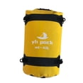 thumbnail image 4 of Bolsa de lona impermeable de gran capacidad para cuadro de motocicleta, para hombres y mujeres, bolsa trasera para asiento de motocicleta, para viajes amarillo 40L, 4 of 8