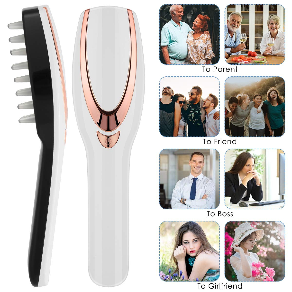 Phototherapy Hair Regrowth Brush, Scalp Massager Comb for Hair Growth, Anti Hair  Loss Head Care Electric Massage Comb Brush with USB Rechargeable -  Walmart.com