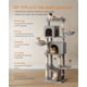 thumbnail image 3 of Árbol para Gatos Feandrea Gris Paloma UPCT182G01 175 cm con 2 Cuevas, 3 of 7