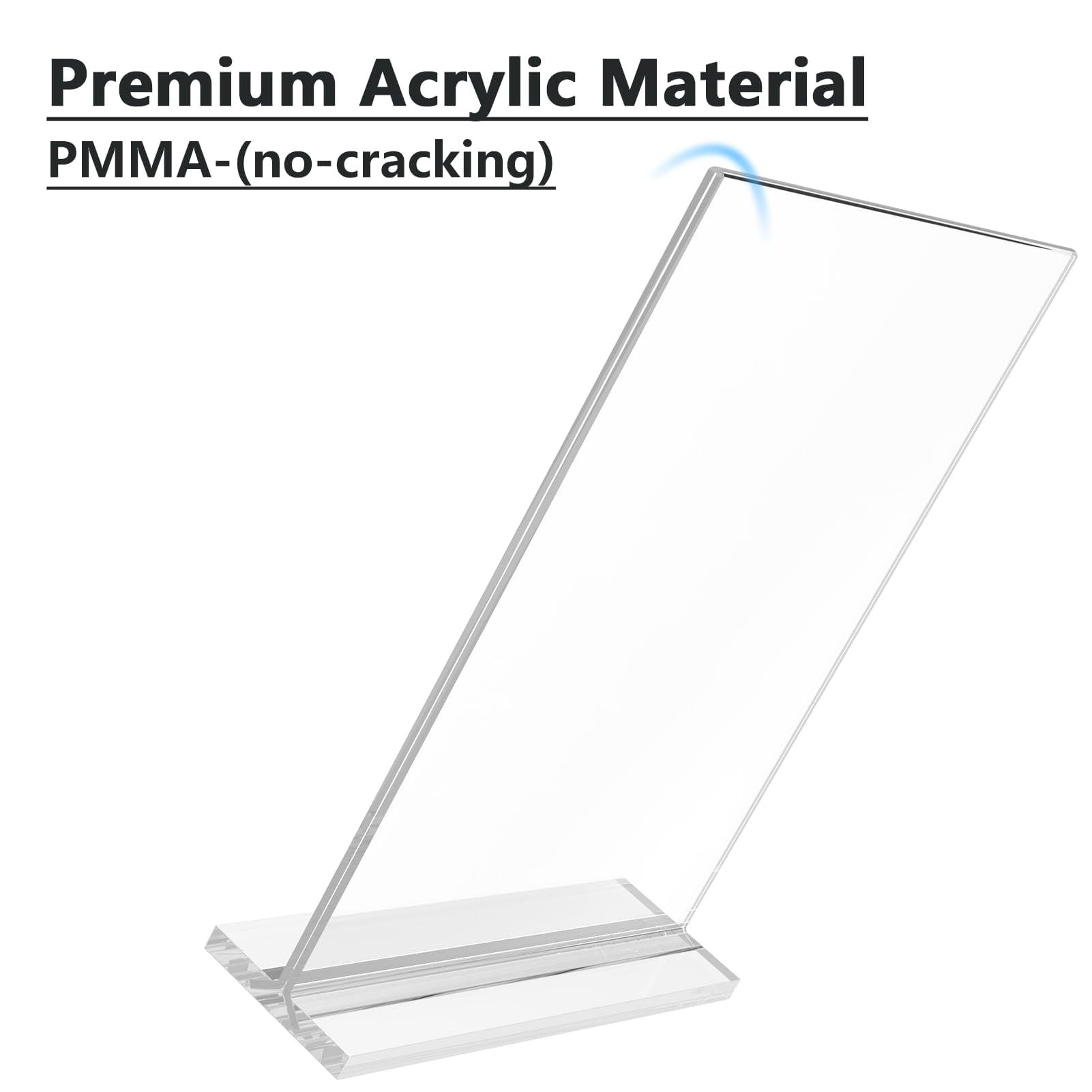 MaxGear Acrylic Sign Holder 8.5x11 Inches, Clear Table Display, 3