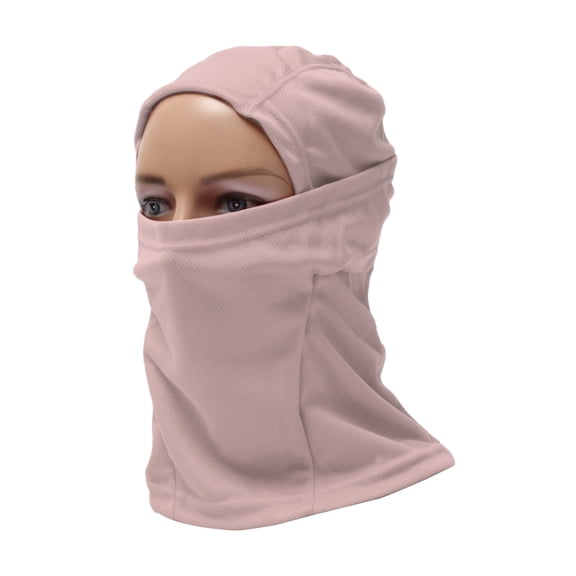 Máscara Facial Completa de Poliéster Cubierta Facial Transpirable, Absorbe el Sudor Rosa 1 Pcs