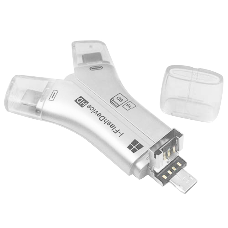 Versatile High Speed 4in1 SD Card Reader for All Devices Micro SD