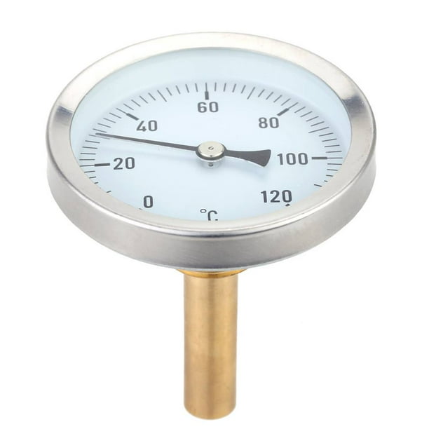 Riwesomey Waterproof Hot Lightweight Removable Temperature 63mm Temp Professional Practical Pipe Gauge Dial for Type2 NO2