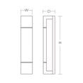 thumbnail image 2 of AFX  Post 1-light Satin Nickel and Grey LED Sconce, 2 of 2
