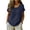 AB Navy, variant on Horkkom V Neck Tops for Women Linen Summer Long Sleeve Blouses Loose Solid Color Casual Shirts XXXL