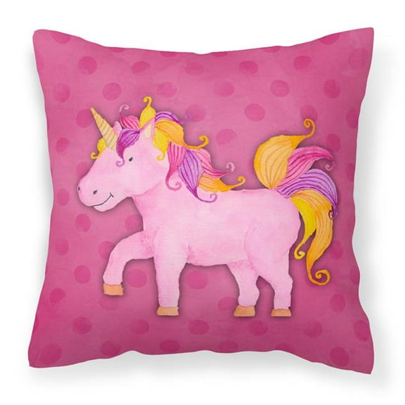Unicorn Watercolor Fabric Decorative Pillow