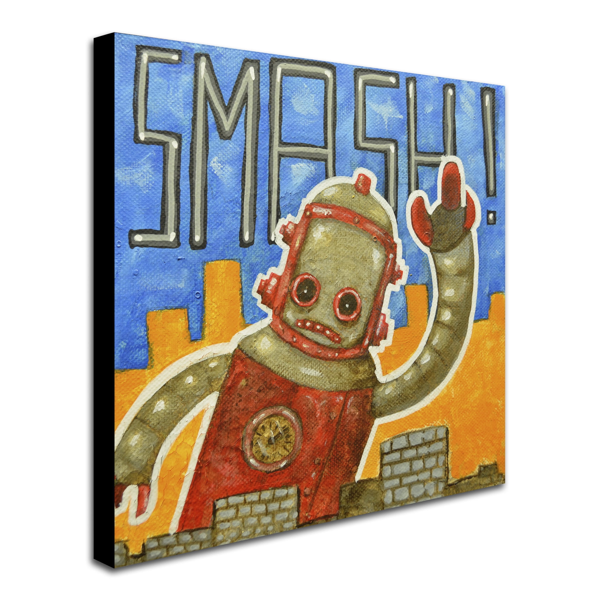 Trademark Fine Art 'Smash!' Canvas Art by Craig Snodgrass