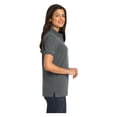 thumbnail image 3 of Port Authority Women's Heavyweight Cotton Pique Classic Fit Polo Shirt Steel Grey 3X-Large, 3 of 4