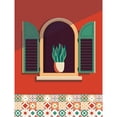 thumbnail image 3 of Escalante, Omar 12x14 Black Modern Framed Museum Art Print Titled - Window Lisboa, 3 of 5