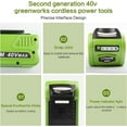 thumbnail image 3 of 2Pack 40V 8.0Ah for Greenworks G-MAX 40 Volt Lithium Battery 29472 29462 29252 20202, 3 of 9