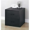 Organize It All 85618 2 Drawer Cube-Black