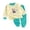 Blue, variant on SROBPTY Toddler Outfits Sets, 2 Pieces Sets for Kids, Kids Boys and Girls Printed Long Sleeve Top and Long Pants Sleepwear Home 2 Piece Set Mint Green,4-5 Years