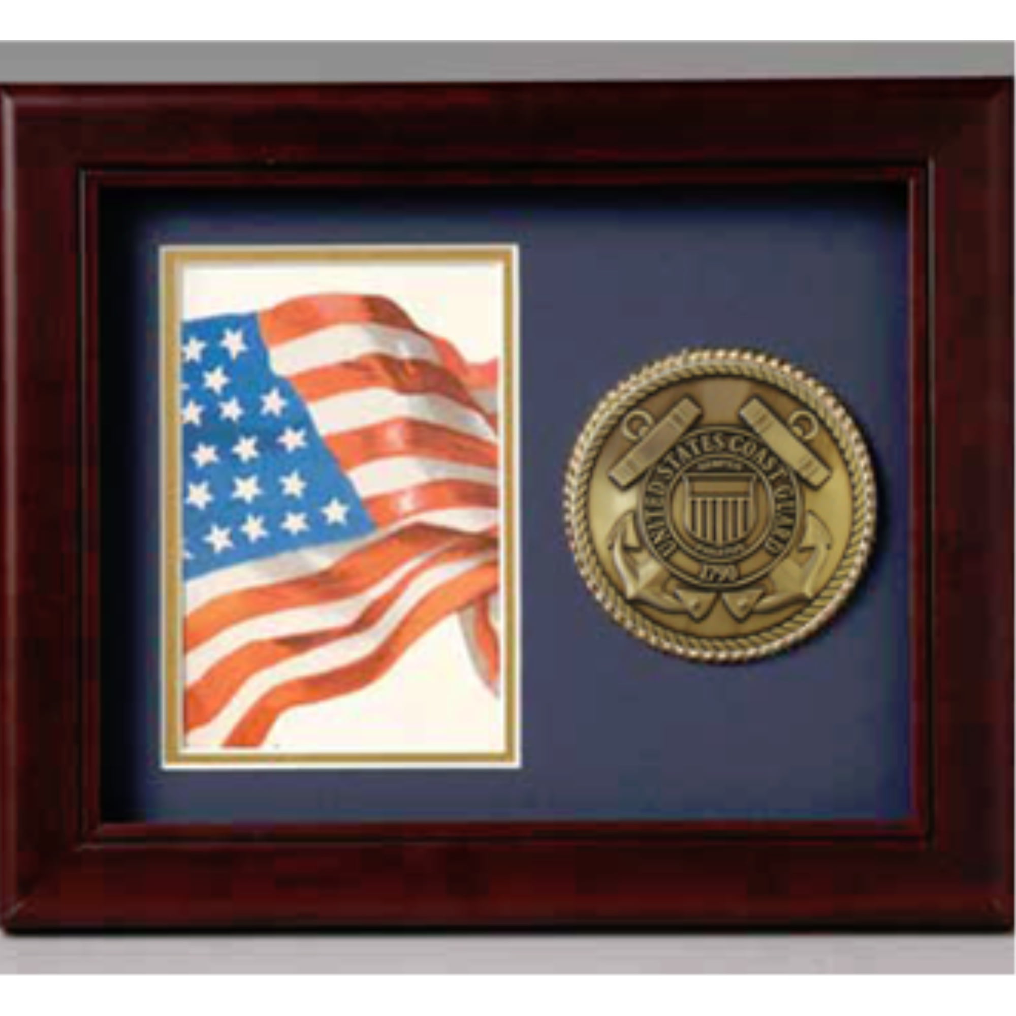 Allied Frame US Marines Medallion Executive Desktop Box *100% MADE IN USA* USMC 