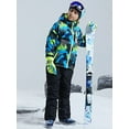 thumbnail image 3 of YEEFINE Boy's Snow Jacket Pants Suits, Winter Hooded Insulated Ski Suit Windproof Waterproof Outdoor Black US8, 3 of 6