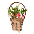 thumbnail image 1 of Vickerman 20" Pink/White Flower Basket - FG180301, 1 of 1