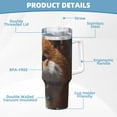 thumbnail image 5 of Uemuo Regal Shiba Inu Print 40oz Ice Bully With Handle And Straw Stainless Steel Vacuum Insulated Cup And 2 In 1 Straw Lid Insulated Travel Tumbler, 5 of 8