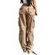 thumbnail image 4 of Txlixc Pantalones casuales para mujeres, pantalones de cremallera de color sólido para adultos, con bolsillos Txlixc  moda, 4 of 6