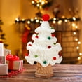 thumbnail image 7 of Tgbvmt 10.2 Inch Hand Knitted Christmas Tree Potted Ornament Wooden Base Cute Design Aromatherapy Compatible Universal For Car Dashboard Home Office Classroom Holiday Decor Gift Accessory, 7 of 7