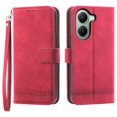 thumbnail image 1 of DIERFENG DF-03 For Xiaomi Poco X7 Pro 5G Redmi Turbo 4 5G Leather Case Lines Imprint Wallet Phone Co, 1 of 5