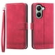 thumbnail image 1 of DIERFENG DF-03 For Xiaomi Poco X7 Pro 5G Redmi Turbo 4 5G Leather Case Lines Imprint Wallet Phone Co, 1 of 5