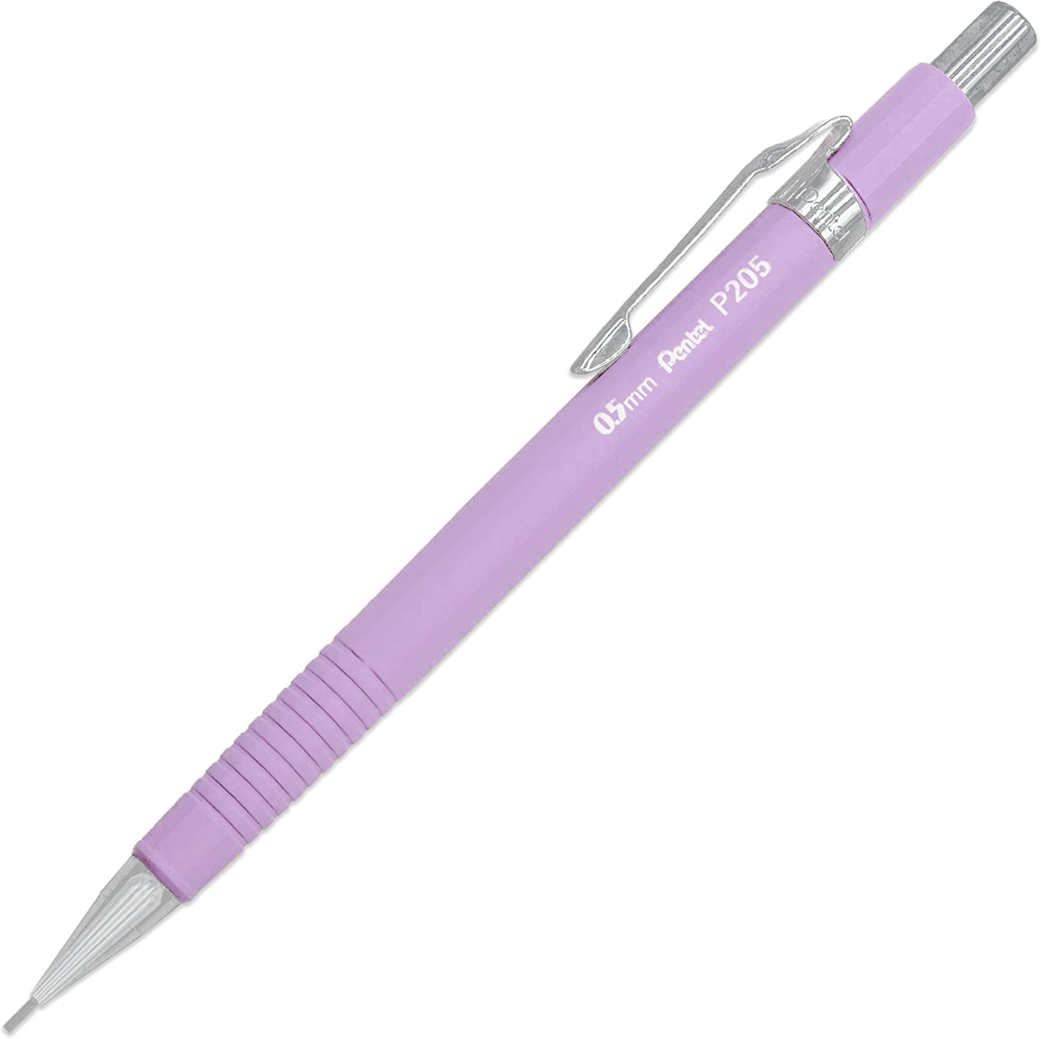 Pentel P205-97 Mechanical Automatic Pencil - Pastel Floral Range - Mixed Pack of 6