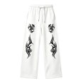 thumbnail image 4 of CONZONE Big Boys Baggy Sweatpants Y2K Graphic Joggers for Boys Drawstring Fall Winter Athletic Trousers with Pockets, 4 of 5