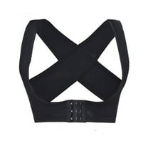 BESTSKY Posture Corrector for Women Cross Design Back Posture Corrector Women Back Correction Back Posture Correct Black L