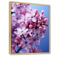 thumbnail image 2 of Designart "Tranquil Contemporary Lilac" Lilacs Floater Framed Canvas Wall Art, 2 of 5
