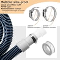 thumbnail image 2 of 1.5 Inch 5 Foot Pool Filter Pump Hose Kit for Above Ground Pool Vacuum Skimmer, 2 of 8