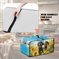 thumbnail image 5 of Renewold Small Appliance Cover for Toaster Oven with Accessory Pockets Stain-Resistant Dust-Proof Microwave Oven Small Appliance Cover Case, 20.5 x 16.5 x 10 Inches, Dachshund Sunflower, 5 of 7