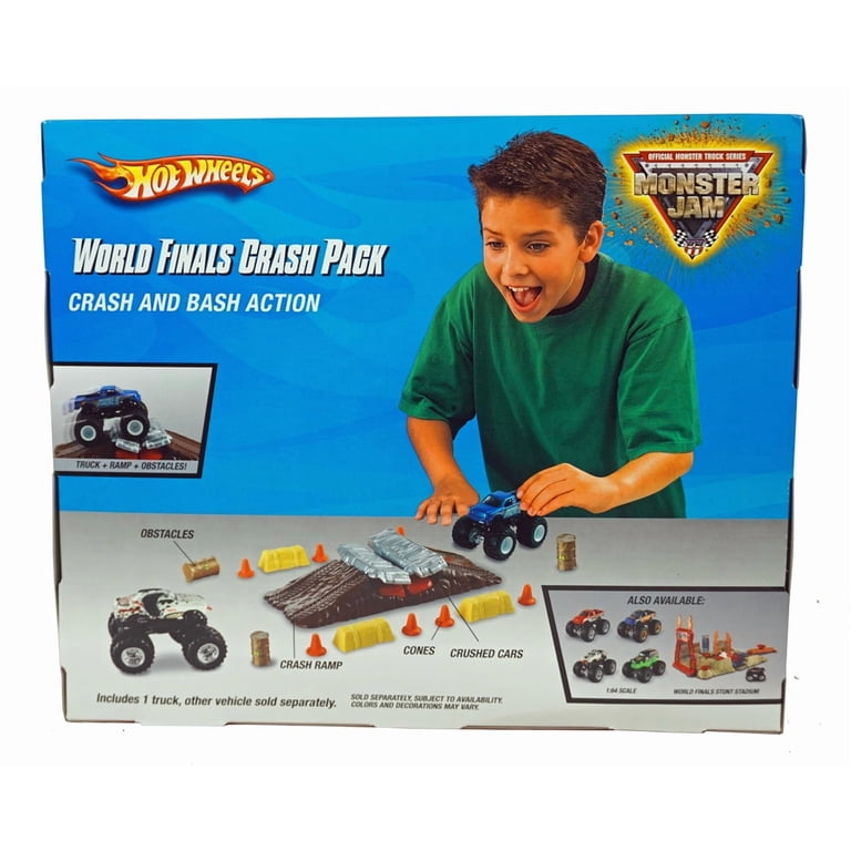 Hot Wheels Monster Jam Crash Pack - Build Obstacle Course with