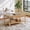 Coffee table + Oak, variant on LANKANG Modern Minimalist Rectangular Accent Coffee Table With Safety Arc Corners Wave Grain Legs And Under Storage Shelf Light Oak Tone