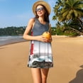 thumbnail image 3 of Disketp 3d Lighthouse in the Surf para Vestido sin Mangas para Mujeres, Vestidos de Verano para Mujeres, Casual y Holgado para la Playa, 3 of 7