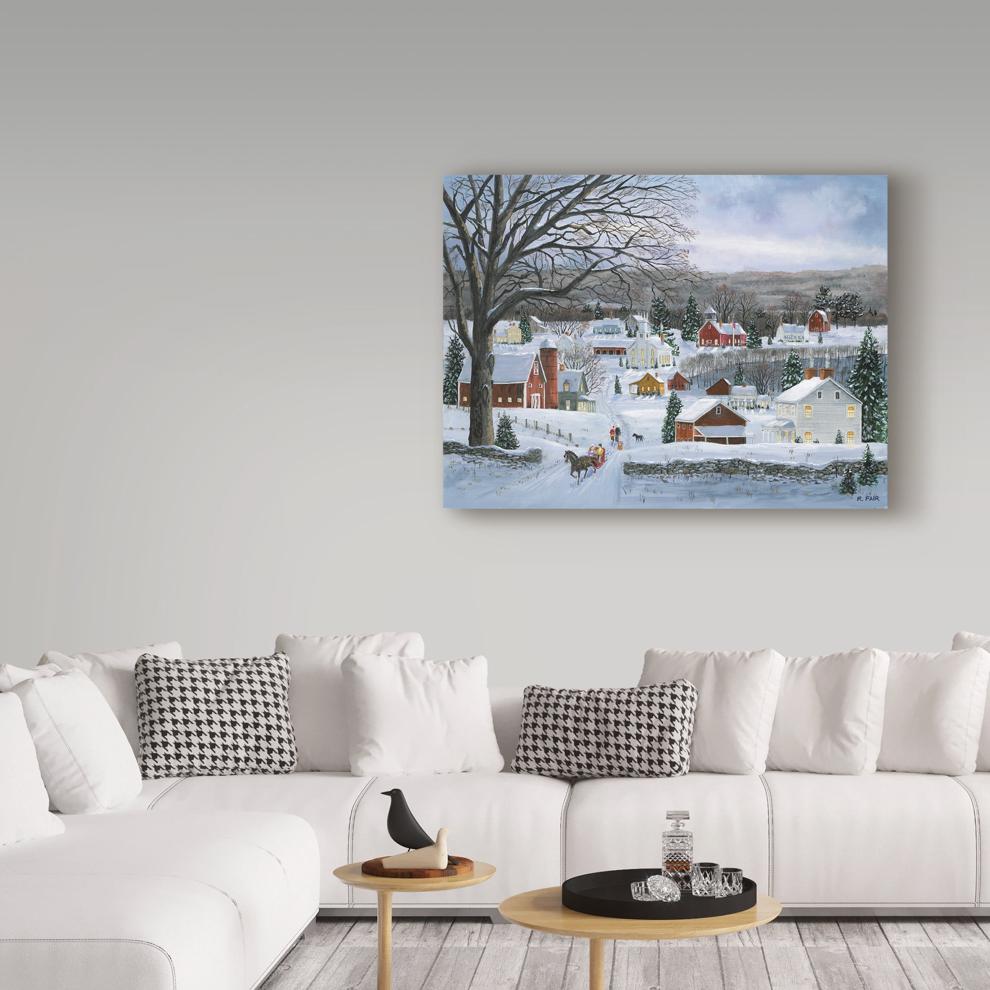 Trademark Fine Art 'Peaceful Valley Road' Canvas Art by Bob Fair