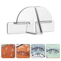 Masteelf 6pcs Transparent Eyeglasses Organizer Wall Mounted Sunglasses Holder Space Saving Clear Glasses Rack for Office Dorm and Home
