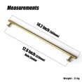 thumbnail image 4 of Goo-Ki 12.6''(320mm) Hole Center Brushed Gold Zinc Alloy Cabinet Handles - Striped Decorations Cabinet Pull Hardware for Bedroom, Kitchen, 6 Pack, 4 of 6
