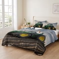 thumbnail image 2 of King Quilt Set 96''x106'', Farm Tractor Lightweight Bedspread Coverlet Set with 2 Pillow Shams, Green Truck Country Rustic Field Harvester Breathable All Season Quilt Bedding for Bedroom/Guest Room, 2 of 9