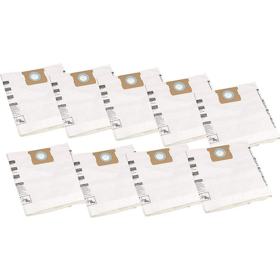 Shop-Vac 9066200 10-14 Gallon Disposable Collection Filter Bag, 9-Pack