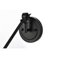 thumbnail image 3 of Living District Ledger 1-Light Metal Swing Arm Wall Sconce in Black, 3 of 7