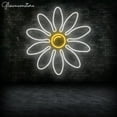thumbnail image 3 of Glowneon Daisy Flower Neon Sign, Daisy Bedroom Light Sign, Custom Flower Neon Sign Wall Decor, 3 of 4