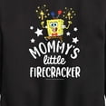thumbnail image 3 of SpongeBob SquarePants - Mommy's Little Firecracker - Toddler And Youth Crewneck Fleece Sweatshirt, 3 of 6
