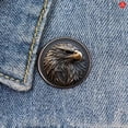 thumbnail image 4 of HELLOYOUNG 2D Flat Retro Eagle Brooch Vintage Stainless Steel Brooch Pin for Jackets Bags Hats Cool Eagle Design Birthday Gift for Men Women, 4 of 6