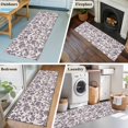 thumbnail image 5 of Farmhouse Purple Runner Rug 2x6 FT,Non Slip Hallway Rugs,Vintage Flower Leaf Botanical Plant Washable Soft Floor Carpet Throw Runner Carpet Long Rugs for Entryway Kitchen Bedside Sliding Door, 5 of 8