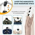 thumbnail image 5 of New Space Triangles AS-SEEN-ON-TV Premium Hanger Connector Hooks, 24Pcs Space Saving Hanger Hooks for Organizer Closet, Heavy Duty Cascading Clothes Hanger Hooks Fits All Types of Hangers, 5 of 5