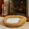 thumbnail image 6 of Happy Hounds Murphy Deluxe Donut Dog Bed, Buttercream, Medium (32 x 32 in.), 6 of 11