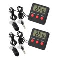 thumbnail image 3 of 2 Sets of Reptile Box Digital Hygrometer Terrarium Electronic Thermometer for Indoor, 3 of 9