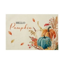 ChicYu 12x18 Inch Thanksgiving Placemats Suitable for Halloween and Thanksgiving Table Decoration for Decorating Kitchen Dining Table