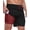 Black, variant on Mens 2 in 1 Swim Trunks with Compression Liner, Quick Dry Beach Shorts, Bathing Suit with Phone Pocket Peacockblue L